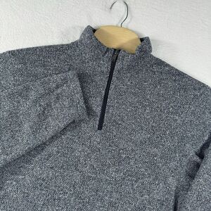 Old Navy Pullover Sweater Mens  XL‎ Blue Gray Heather Long Sleeve 1/4 Zip